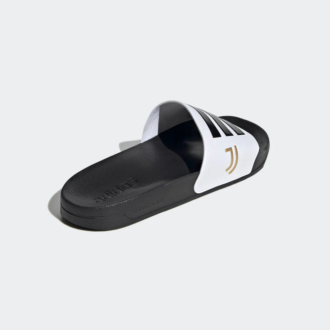 ADILETTE SHOWER SLIDES Cloud White / Core Black / Matte Gold