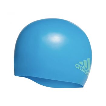 Adidas Silicon Logo Youth Swimming Cap Blue